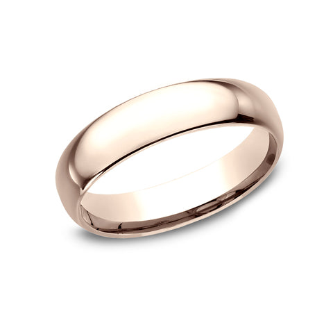 14K Gold Men's Wedding Band - 5mm