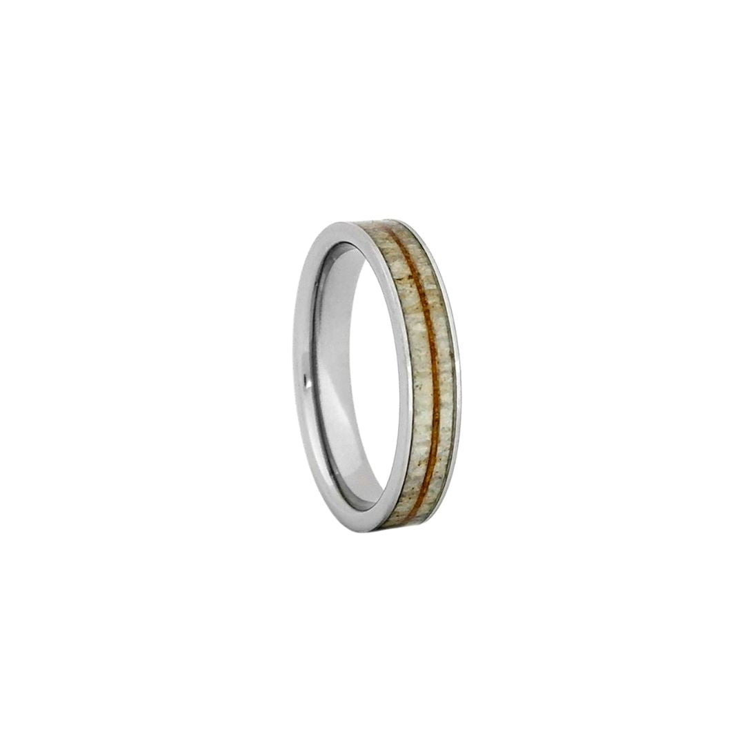 Antler & Koa Wood Men's Wedding Band