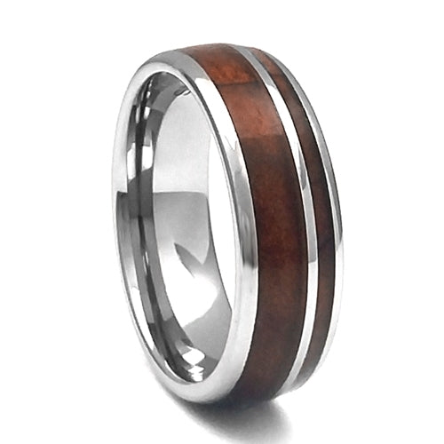 Tungsten Carbide - Whiskey Barrel Inlay Men's Wedding Band