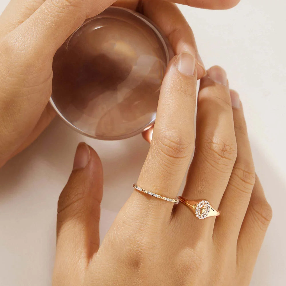 GALACTICA | 14K Yellow Gold Diamond Polaris Ring