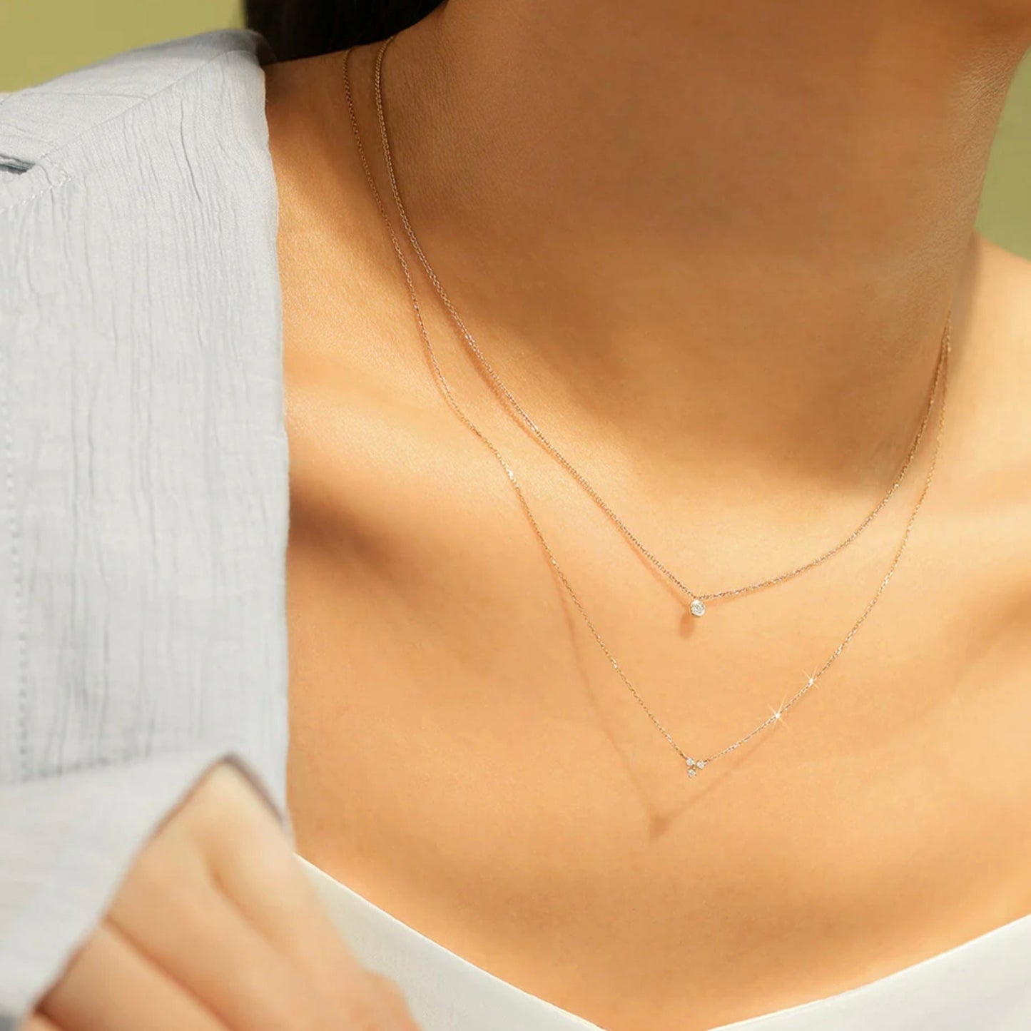 BRIA | Diamond Solitaire Necklace