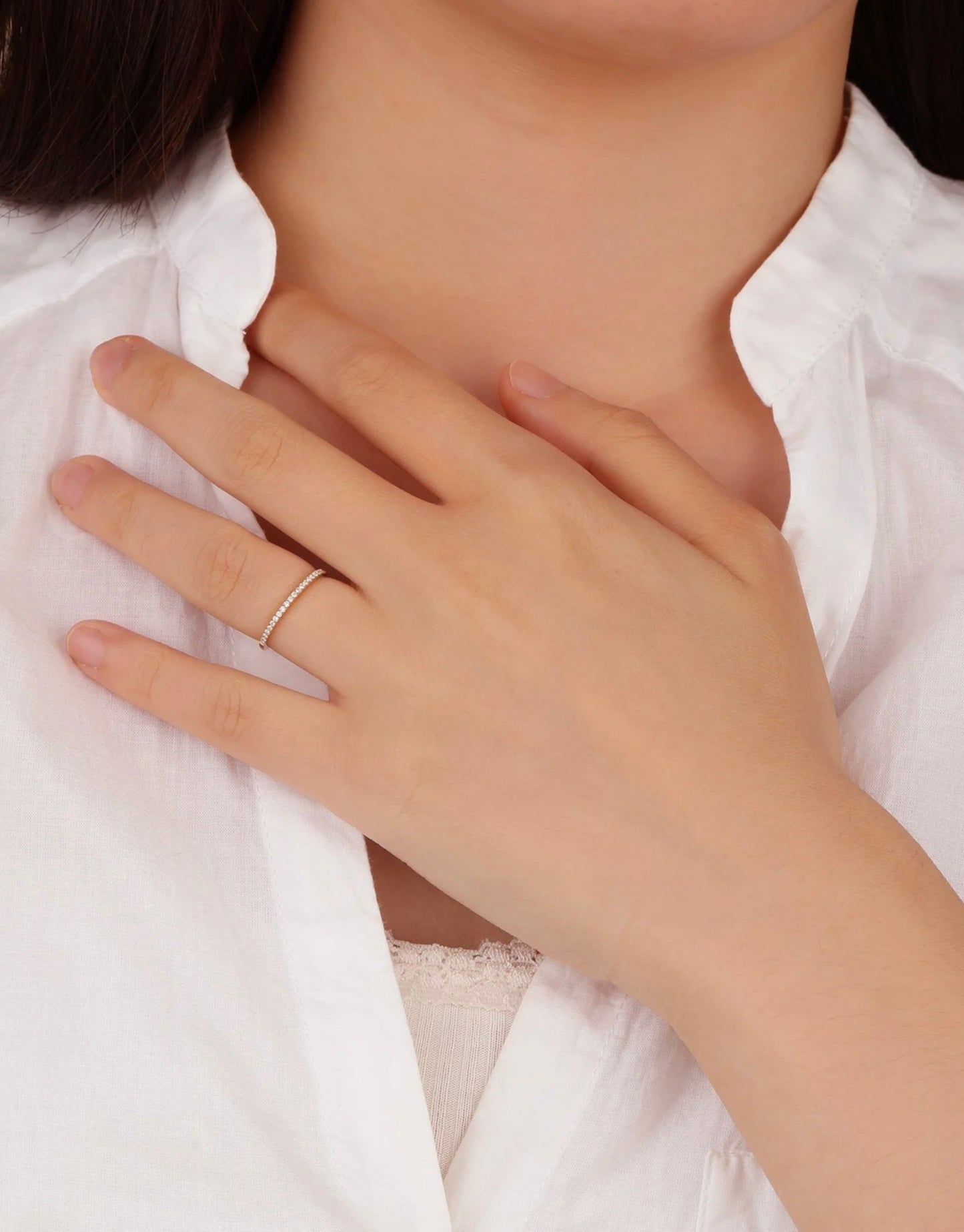 LEXI | 14K Yellow Gold Diamond Band