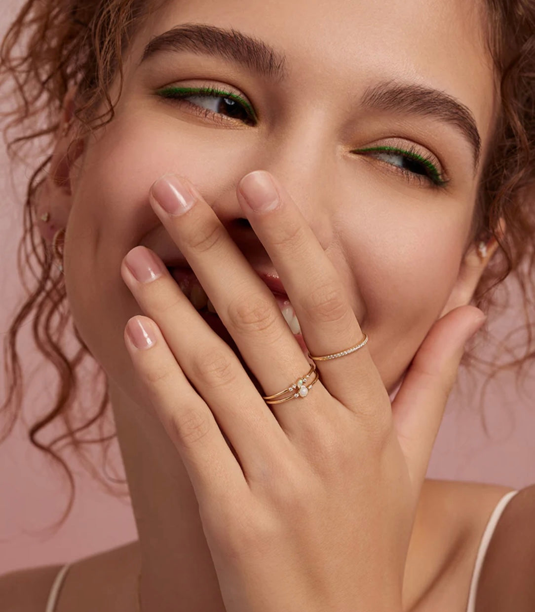 ELYSIA | 14K Yellow Gold Opal & Diamond Ring