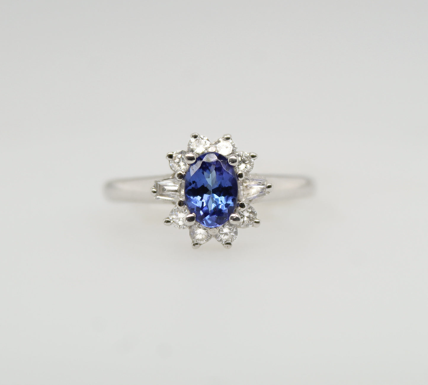 14K White Gold Tanzanite Ring