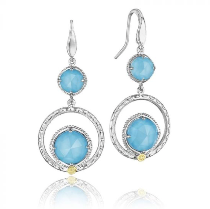 TACORI Sterling Silver Turquoise Dangle Earrings