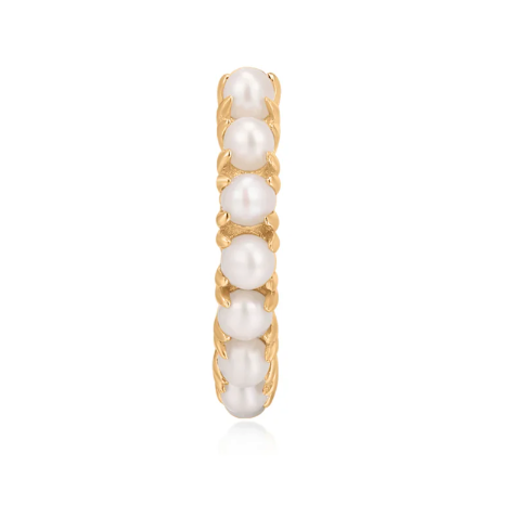 BLANCHE | 14kyg Pearl Huggie