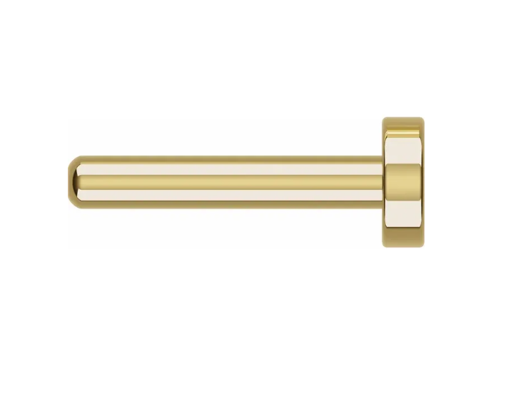 14K Gold 18 Gauge Tension Flatback