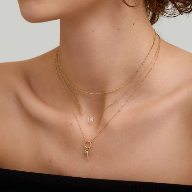 SIENNA | 14K Yellow Gold Lab Grown Diamond Necklace