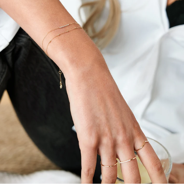 DESIREE | 14K Yellow Gold Diamond Bracelet