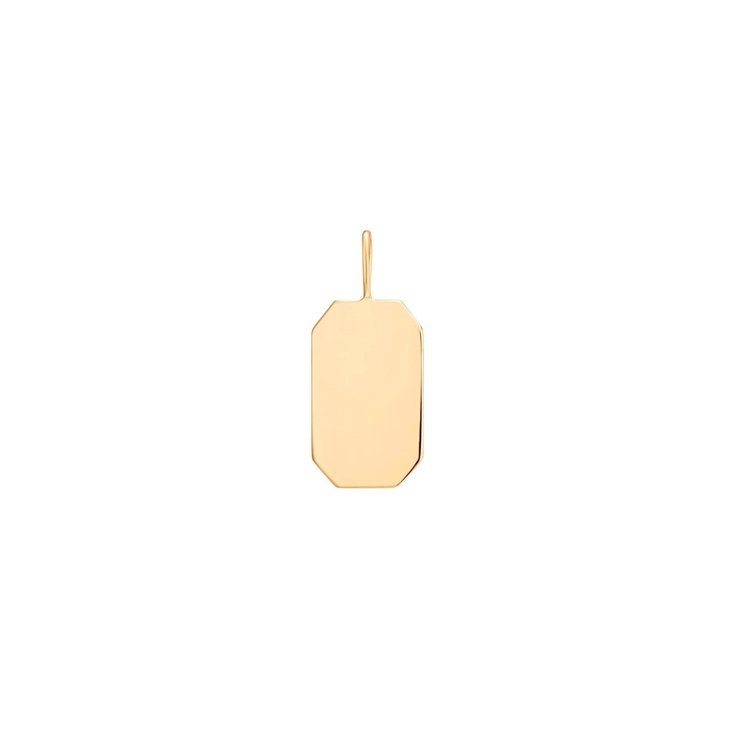 HOPE | 14K Yellow Gold Engravable Tag Charm