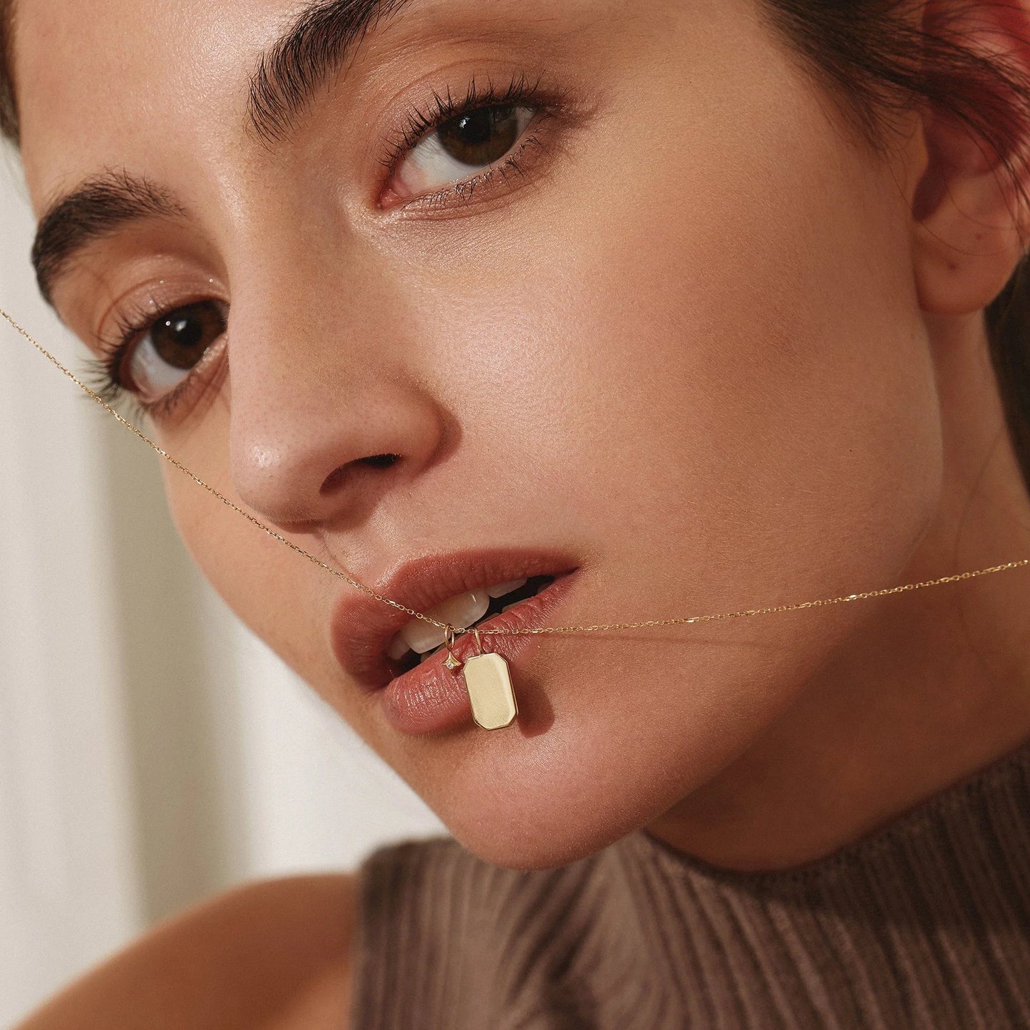 HOPE | 14K Yellow Gold Engravable Tag Charm