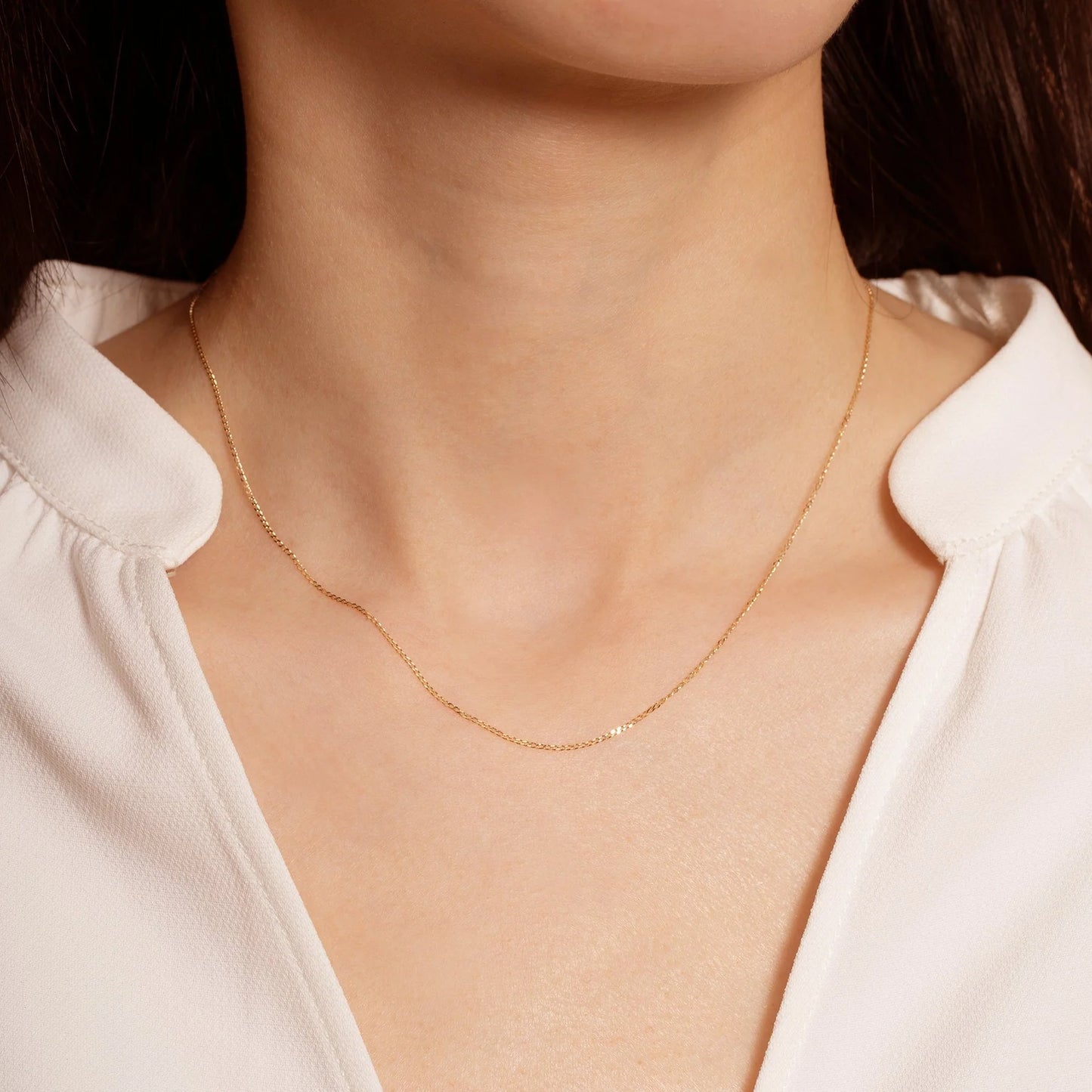 JOSIE | 14K Yellow Gold Curb Chain