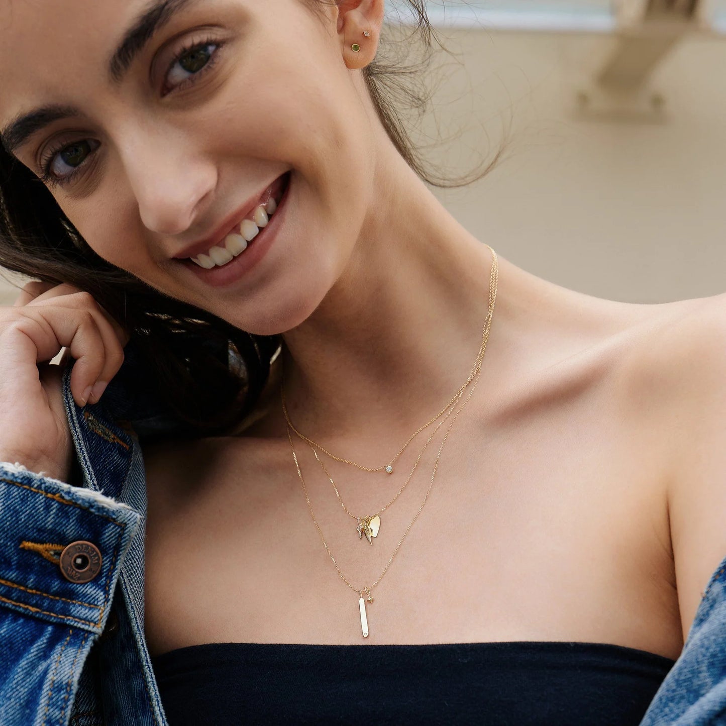JOY | 14K Yellow Gold Engravable Heart Charm
