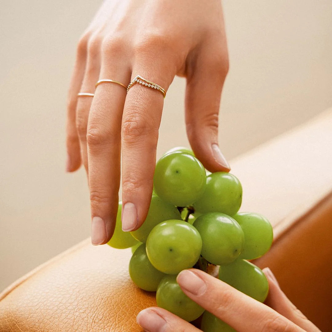 VEE | 14K Yellow Gold V Ring