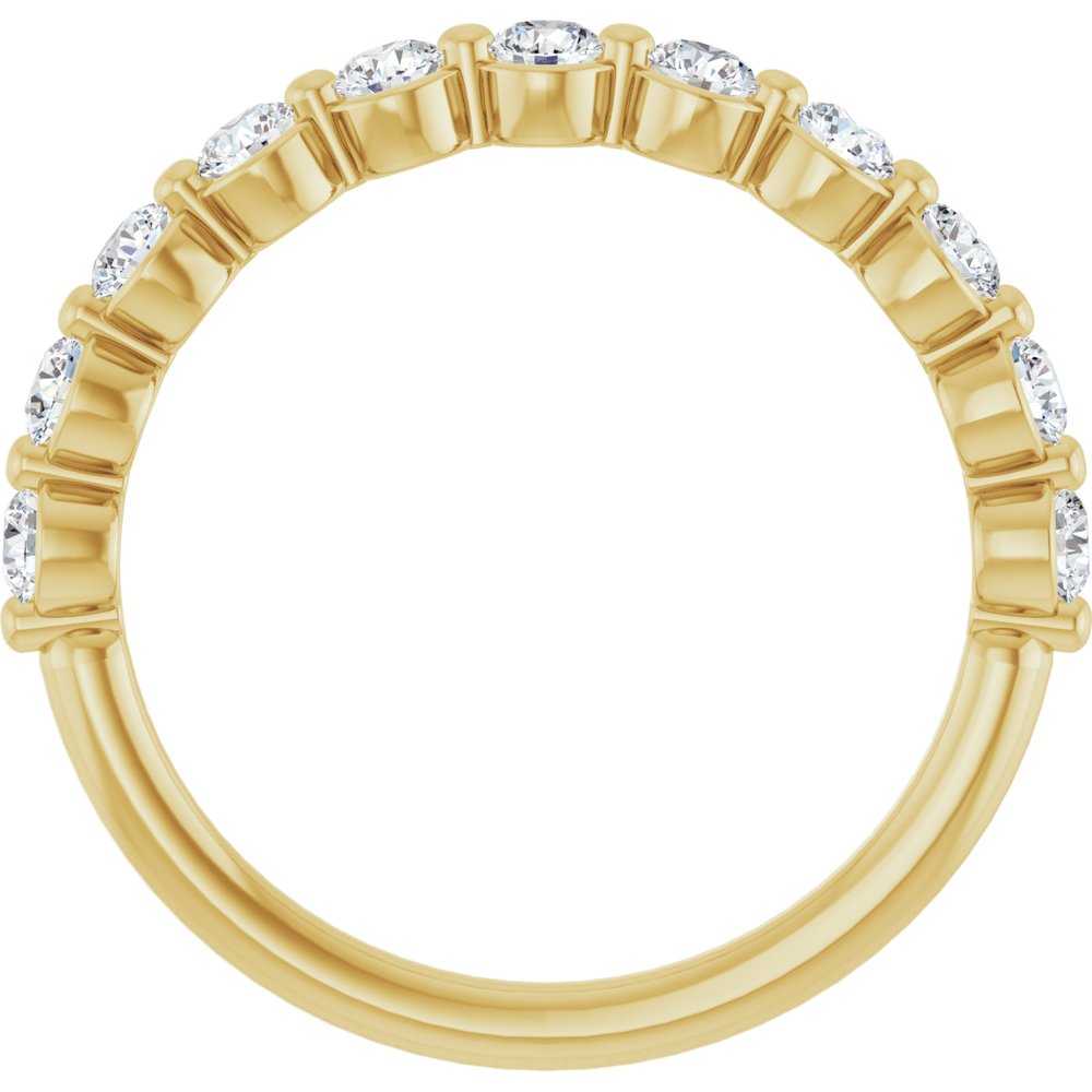 14K Yellow Gold Diamond Band
