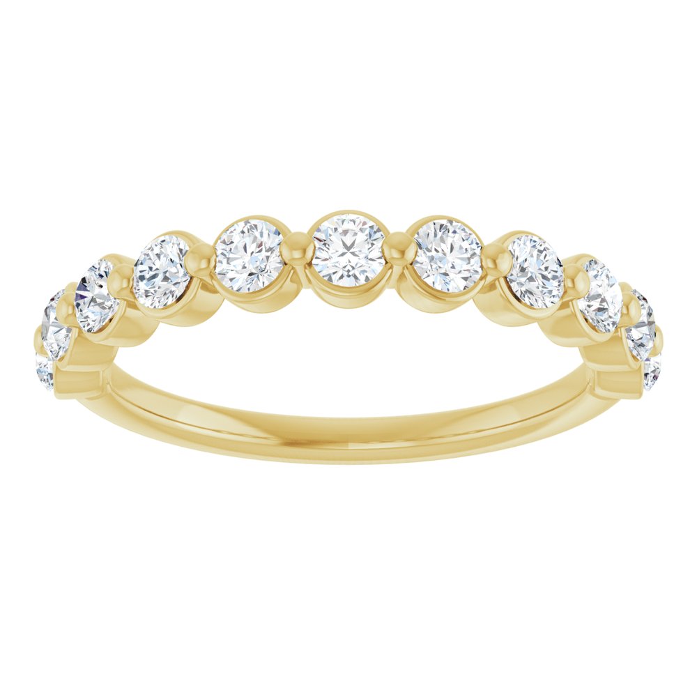 14K Yellow Gold Diamond Band
