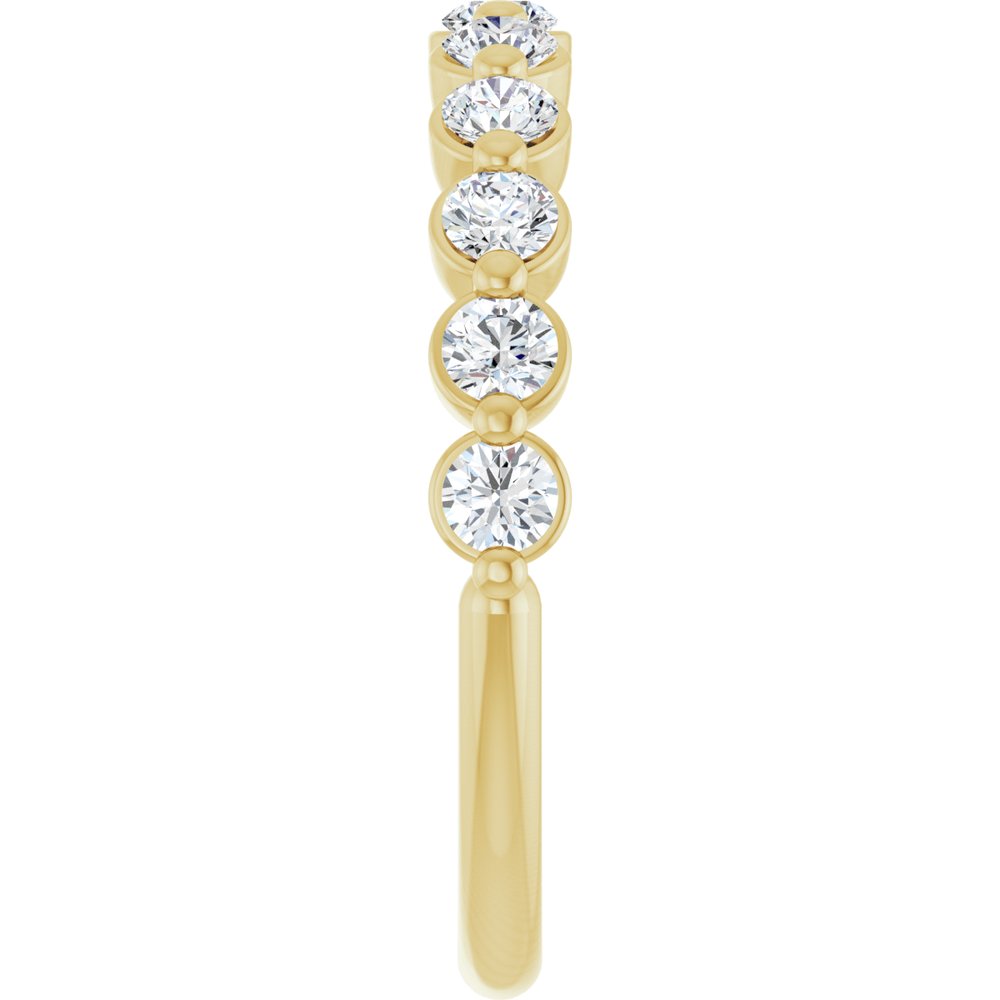 14K Yellow Gold Diamond Band