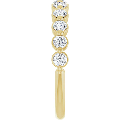 14K Yellow Gold Diamond Band