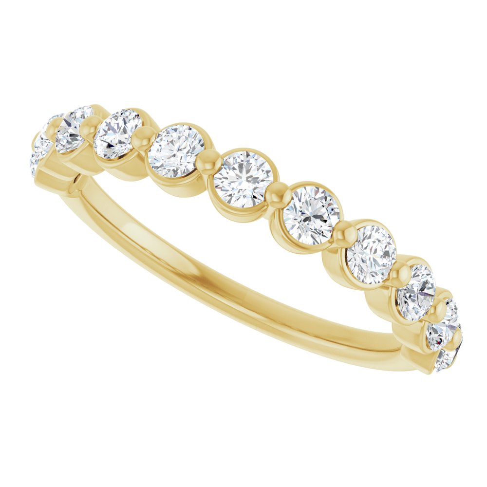 14K Yellow Gold Diamond Band