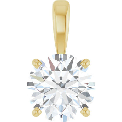 14K Yellow Gold Lab Grown Diamond Pendant
