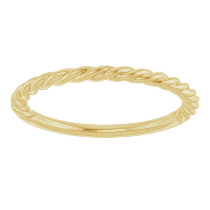 Yellow Gold Rope Band