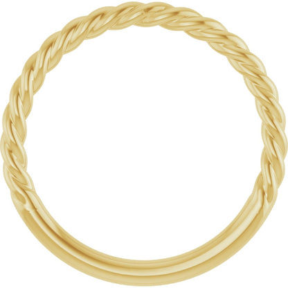 Yellow Gold Rope Band