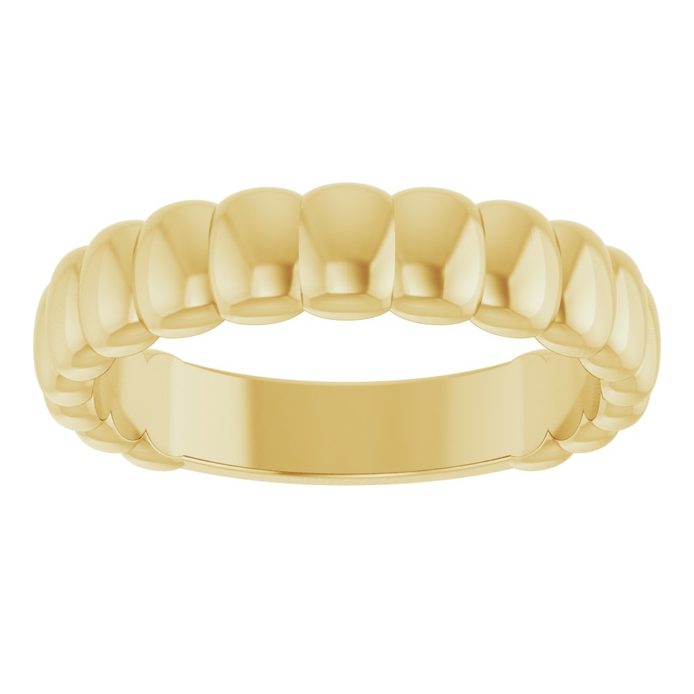 14K Yellow Gold Puffed Band