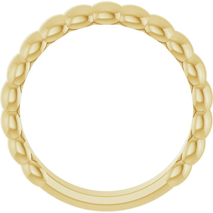14K Yellow Gold Puffed Band