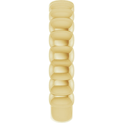 14K Yellow Gold Puffed Band