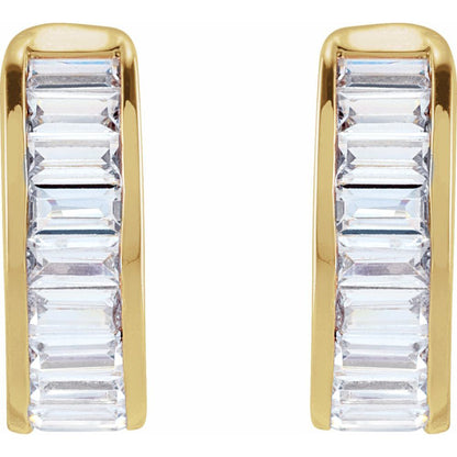 Yellow Gold Diamond Baguette Ear Cuff