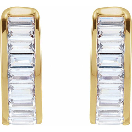 Yellow Gold Diamond Baguette Ear Cuff