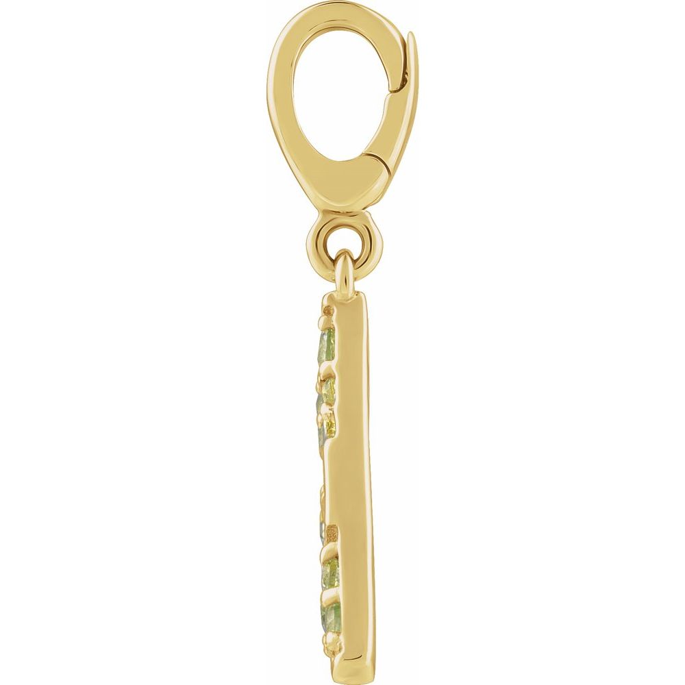 14K Yellow Gold Lime Wedge Charm