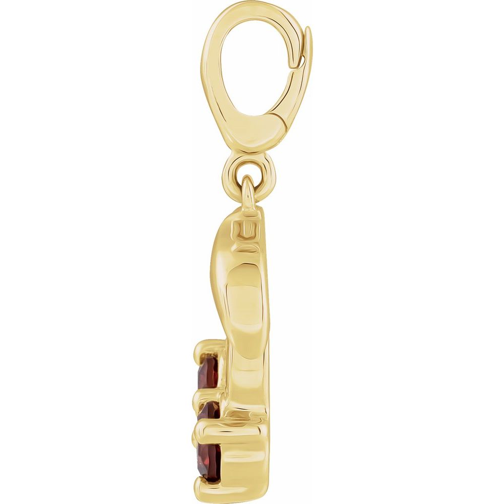 14K Yellow Gold Cherry Charm