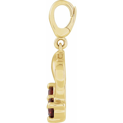 14K Yellow Gold Cherry Charm