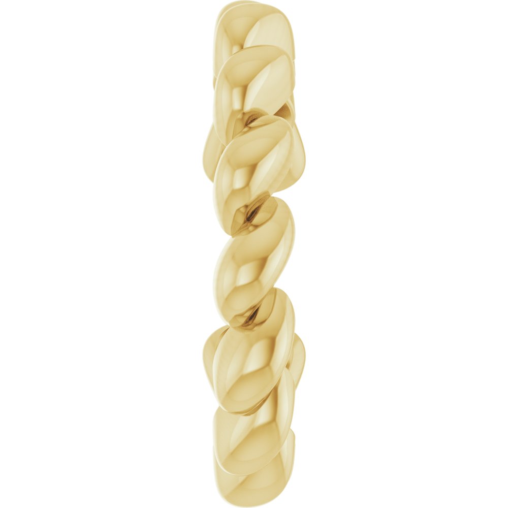 Yellow Gold Rope Ear Cuff
