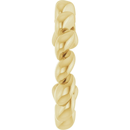 Yellow Gold Rope Ear Cuff