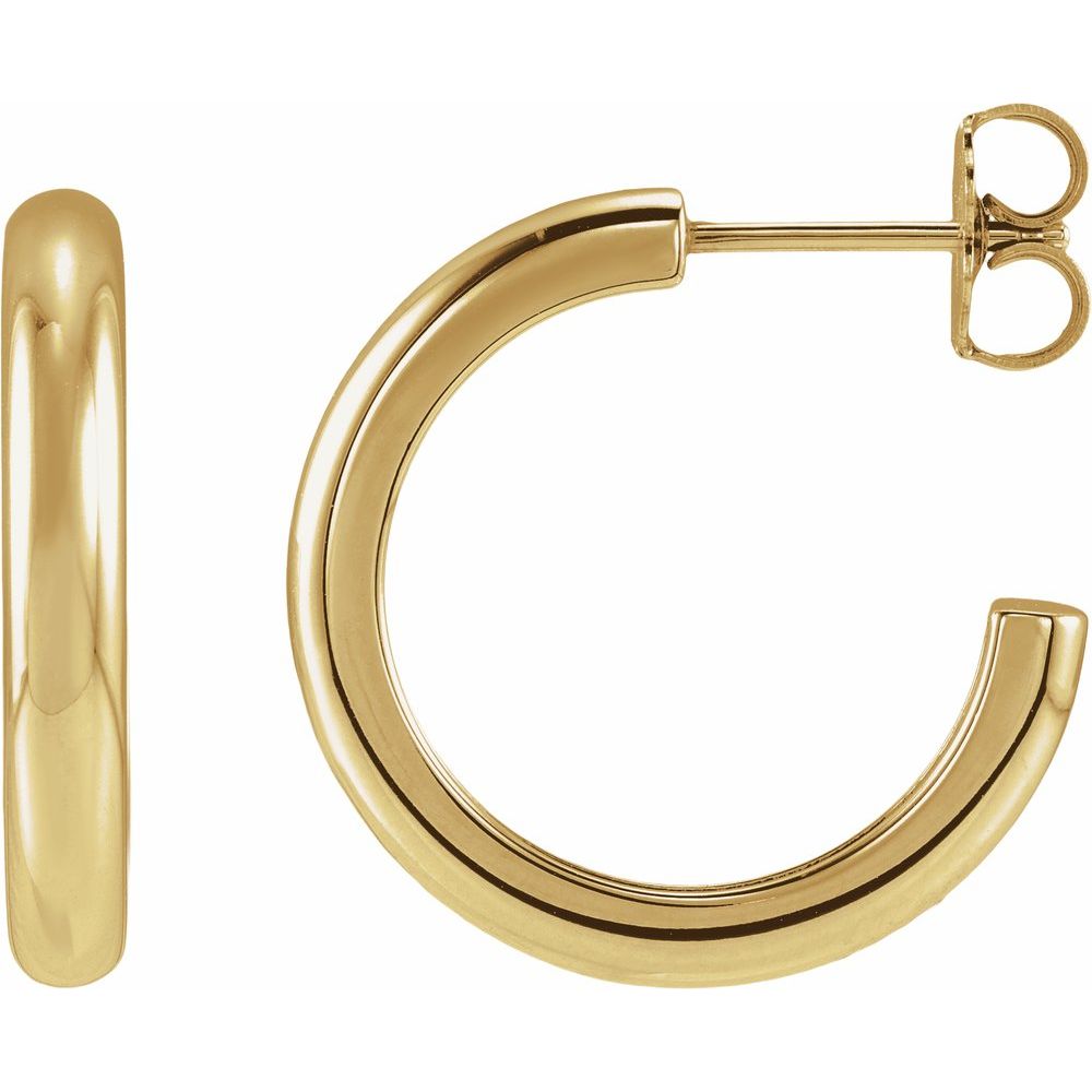 Yellow Gold Hoops - 3x20mm