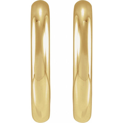 Yellow Gold Hoops - 3x20mm