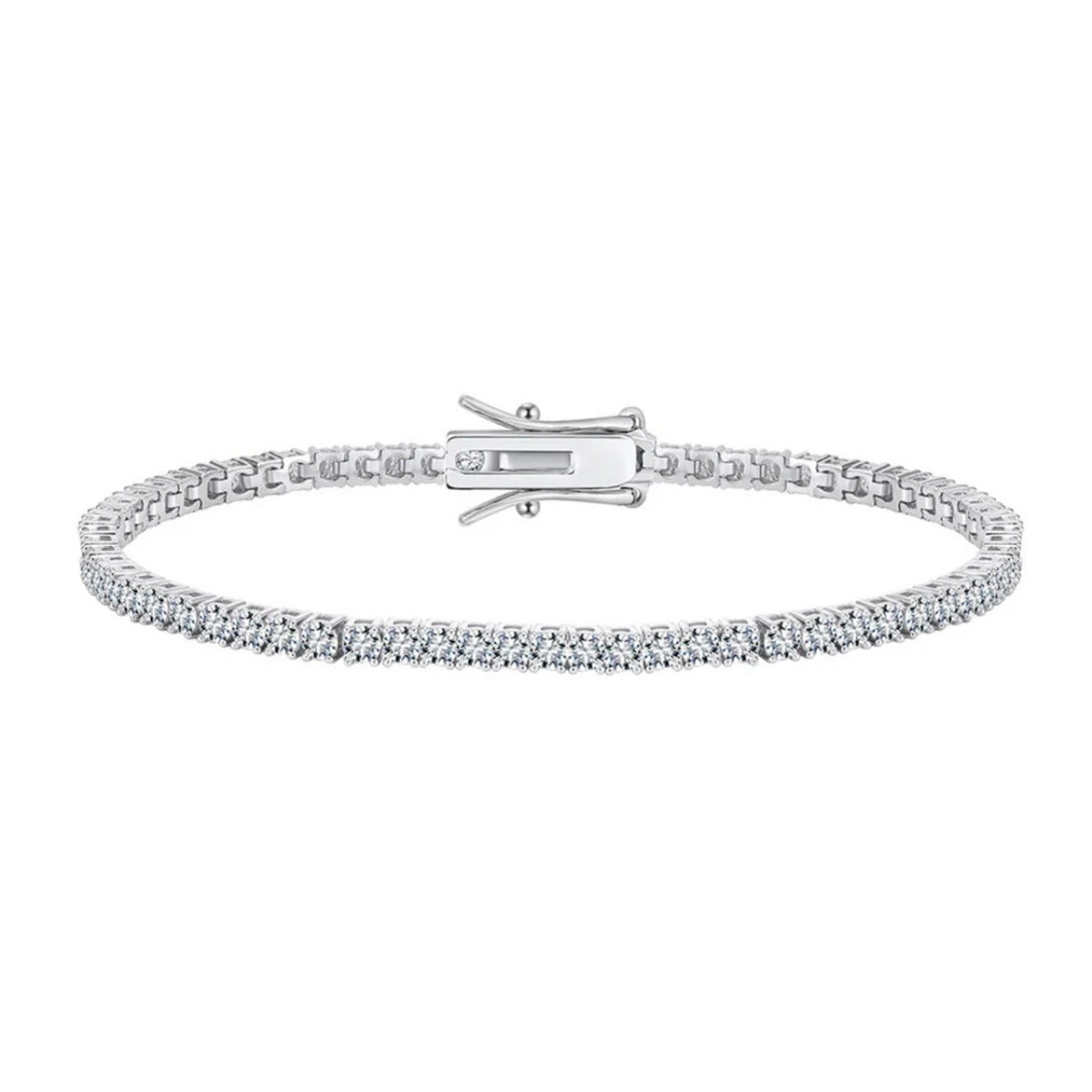 14K White Gold 1ctw Diamond Tennis Bracelet