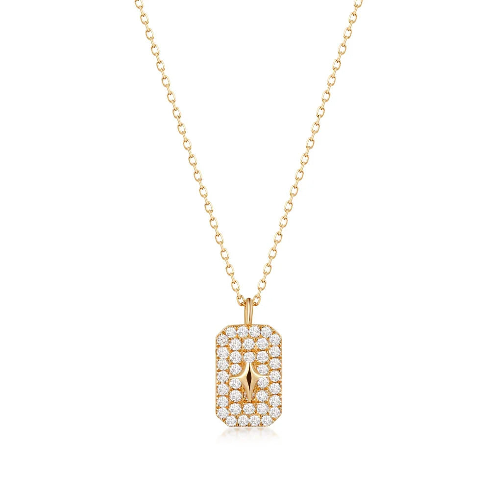 GALACTICA | 14kyg Diamond Polaris Necklace