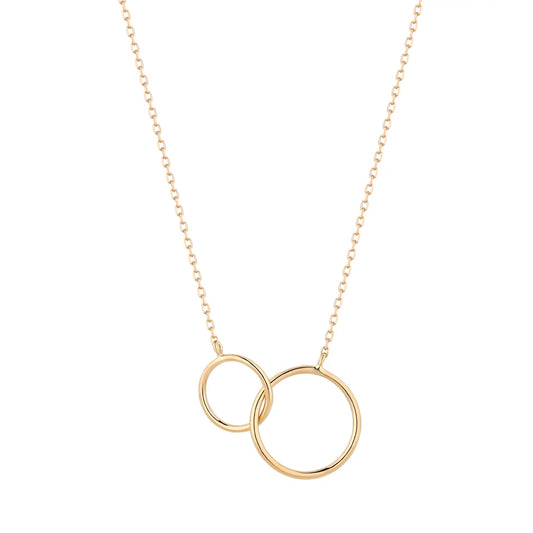 HELEN | 14K Gold Interlinked Circles Necklace