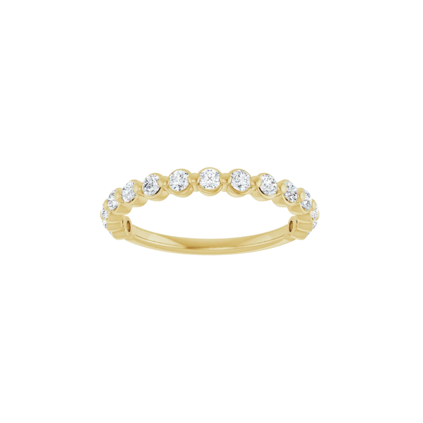 14K Yellow Gold Diamond Band