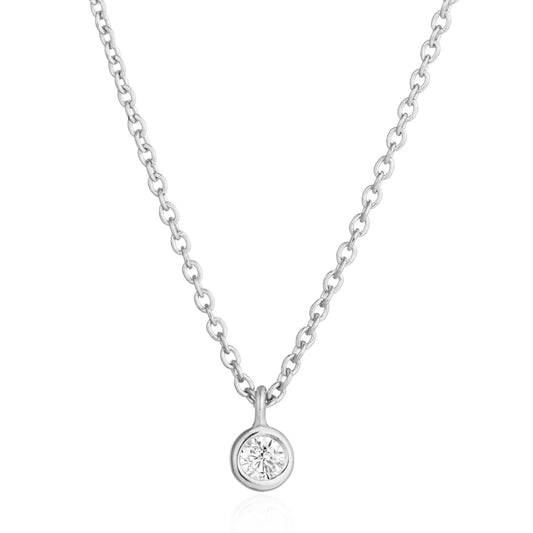 BRIA | Diamond Solitaire Necklace