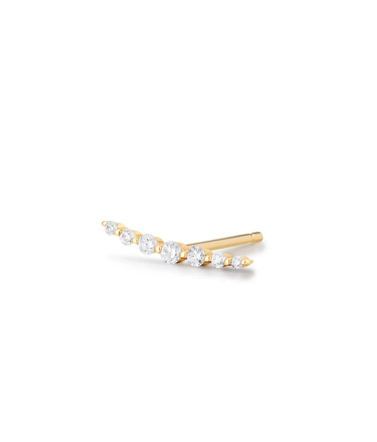 MONICA | Single Diamond Bar Stud