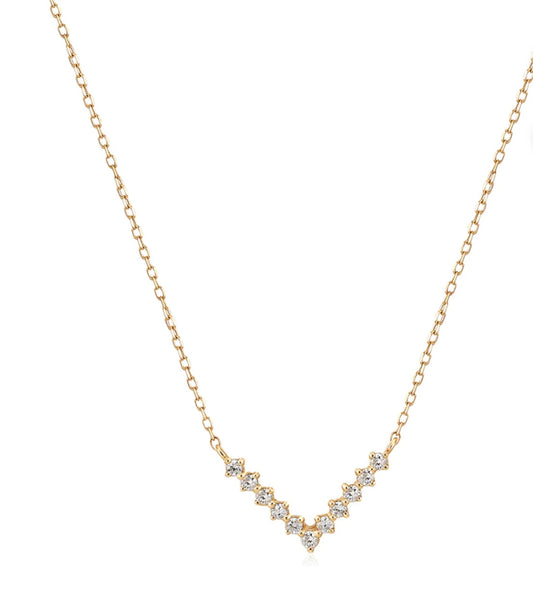 DREAM | Lab-Grown Diamond Wishbone Necklace