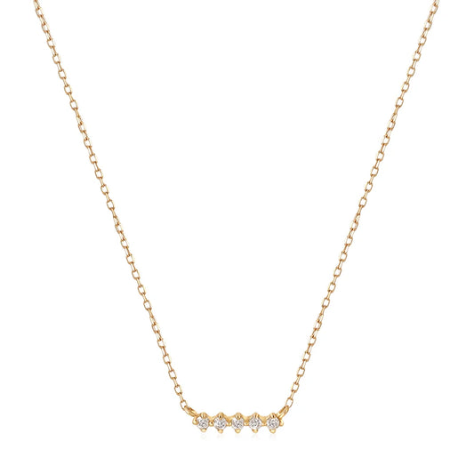 LUCKY | 14K Yellow Gold Diamond Necklace