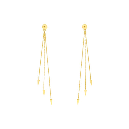 14K Yellow Gold Dagger Earring Extensions
