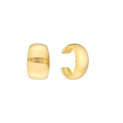 14K Yellow Gold Wide Ear Cuf