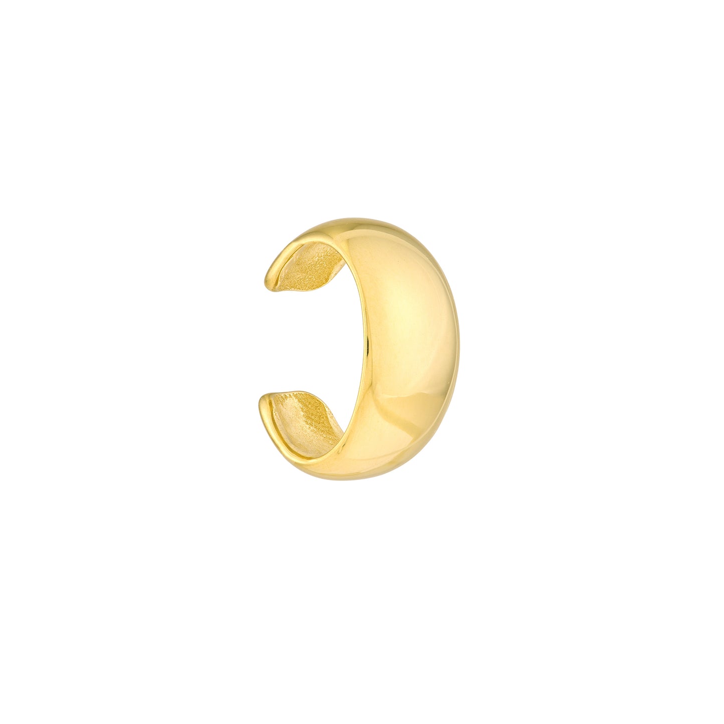 14K Yellow Gold Wide Ear Cuf
