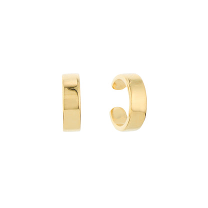 14K Yellow Gold Flat Ear Cuff